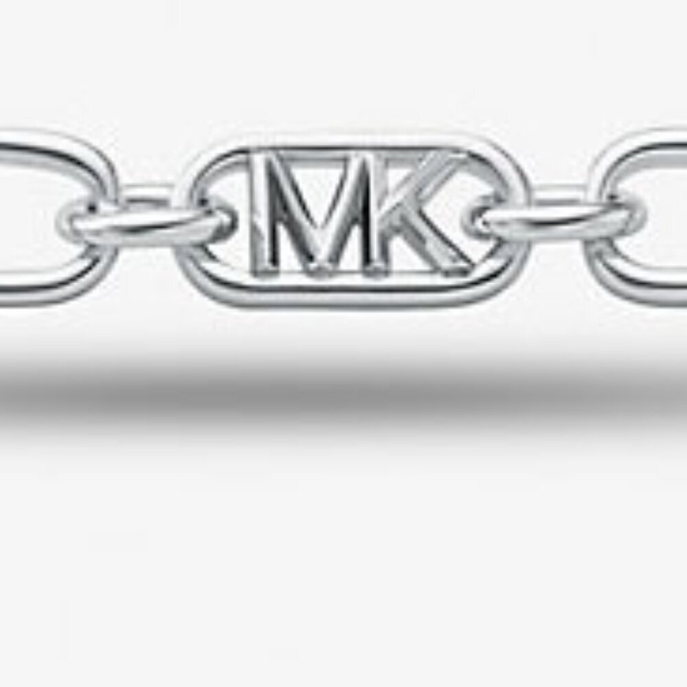 Michael Kors Precious Metal-Plated Brass Chain Link Necklace - Picture 2 of 3